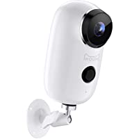 Cámara Vigilancia Exterior Inalámbrica WiFi con Batería Recargable-IHOUMI Cámara IP 1080P con Visión Nocturna…